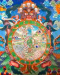 鬼灭之刃漫画封面，身着羽织的少年手持日轮刀在夕阳下奔跑，热血燃情